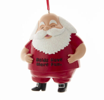 Bald Santa Ornament