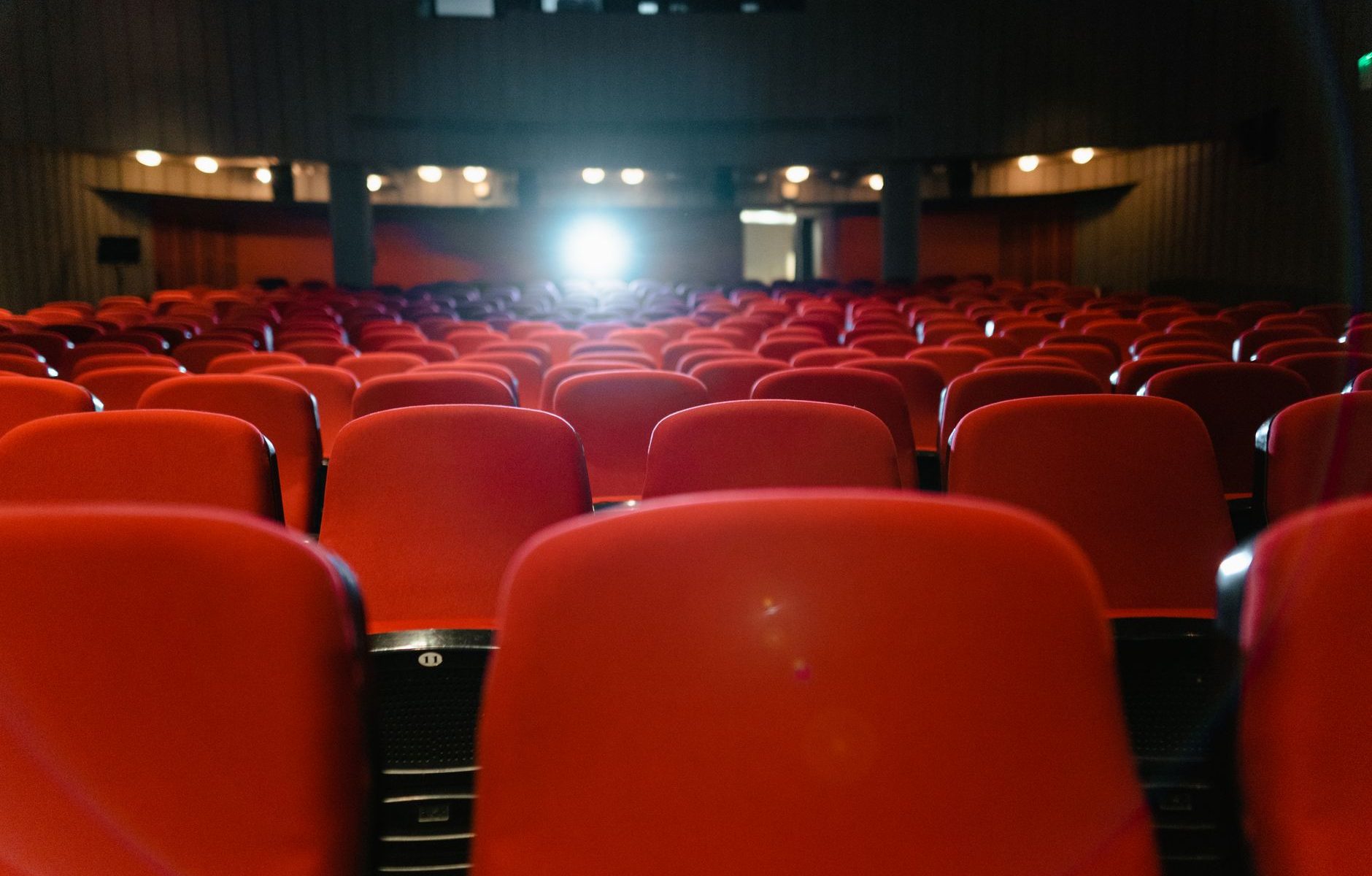 red chairs in the cinema